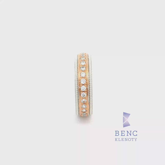 Dámský snubní prsten ze zlata 14K | Nadčasový design | A1058