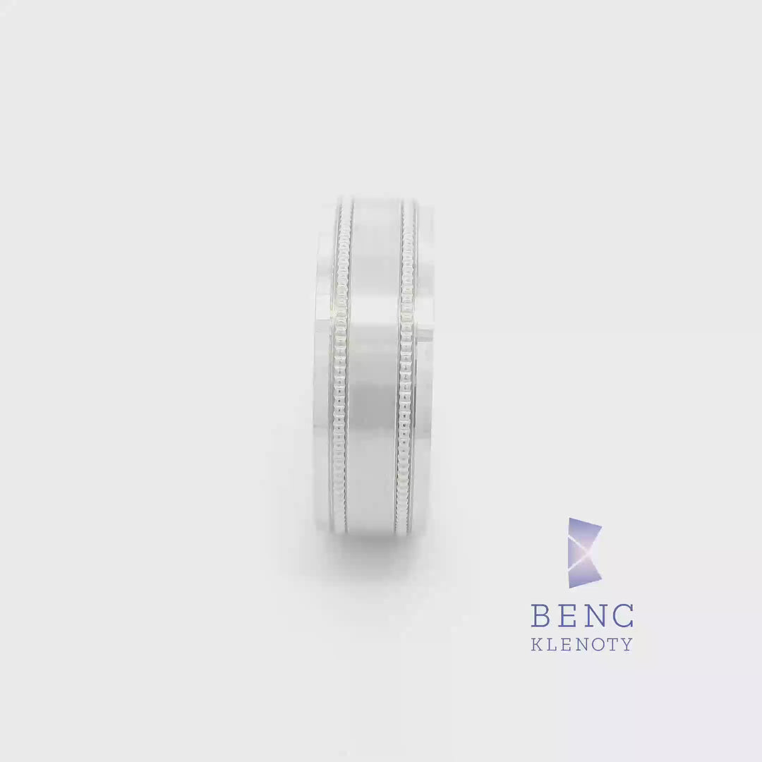 Pánský snubní prsten ze zlata 14K | Nadčasový design | A1070-P