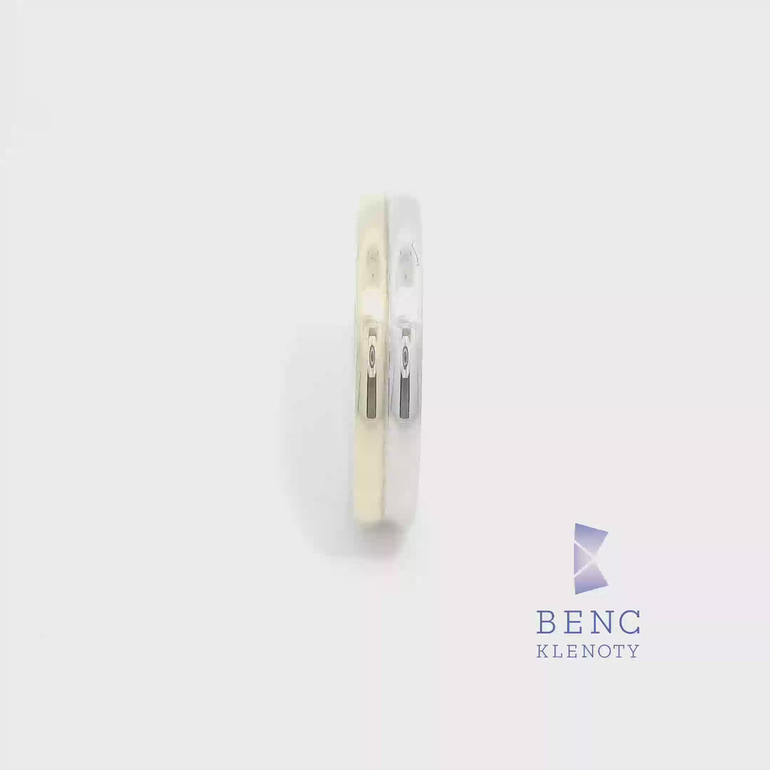 Pánský snubní prsten ze zlata 14K | Nadčasový design | A071-P