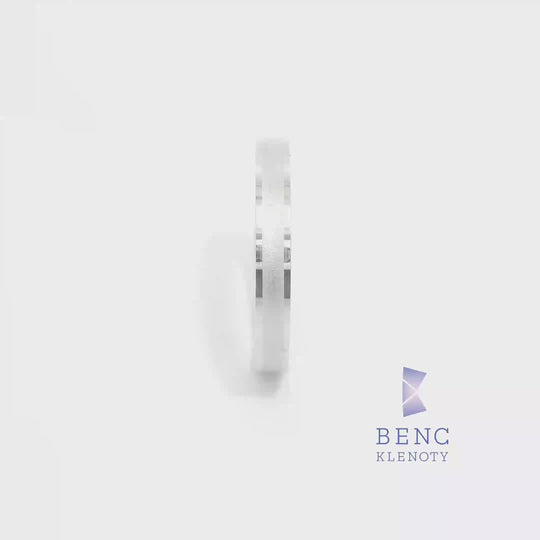 Pánský snubní prsten ze zlata 14K | Nadčasový design | B3-P