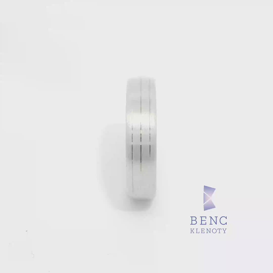 Pánský snubní prsten ze zlata 14K | Nadčasový design | R354-P