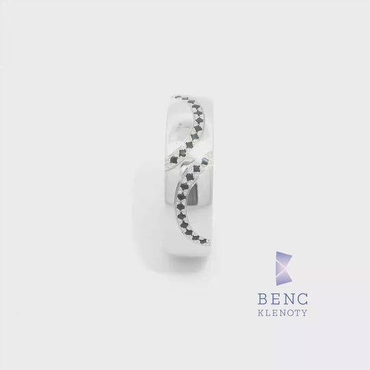 Pánský snubní prsten ze zlata 14K | Nadčasový design | A680-P