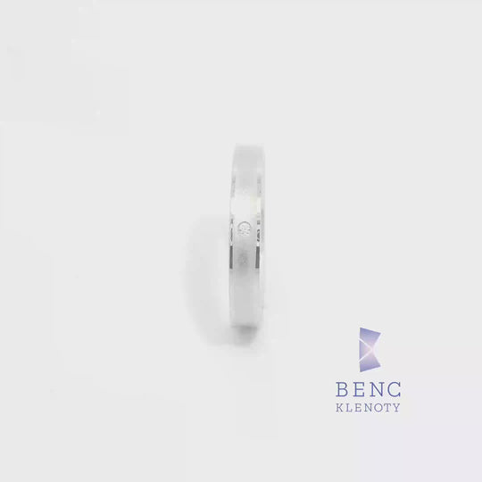 Dámský snubní prsten ze zlata 14K | Nadčasový design | B3