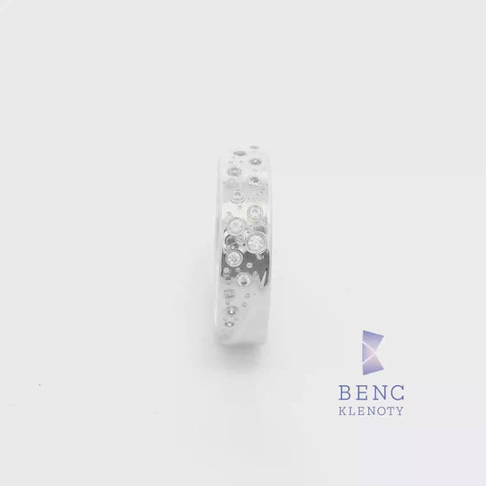 Dámský snubní prsten ze zlata 14K | Nadčasový design | L26