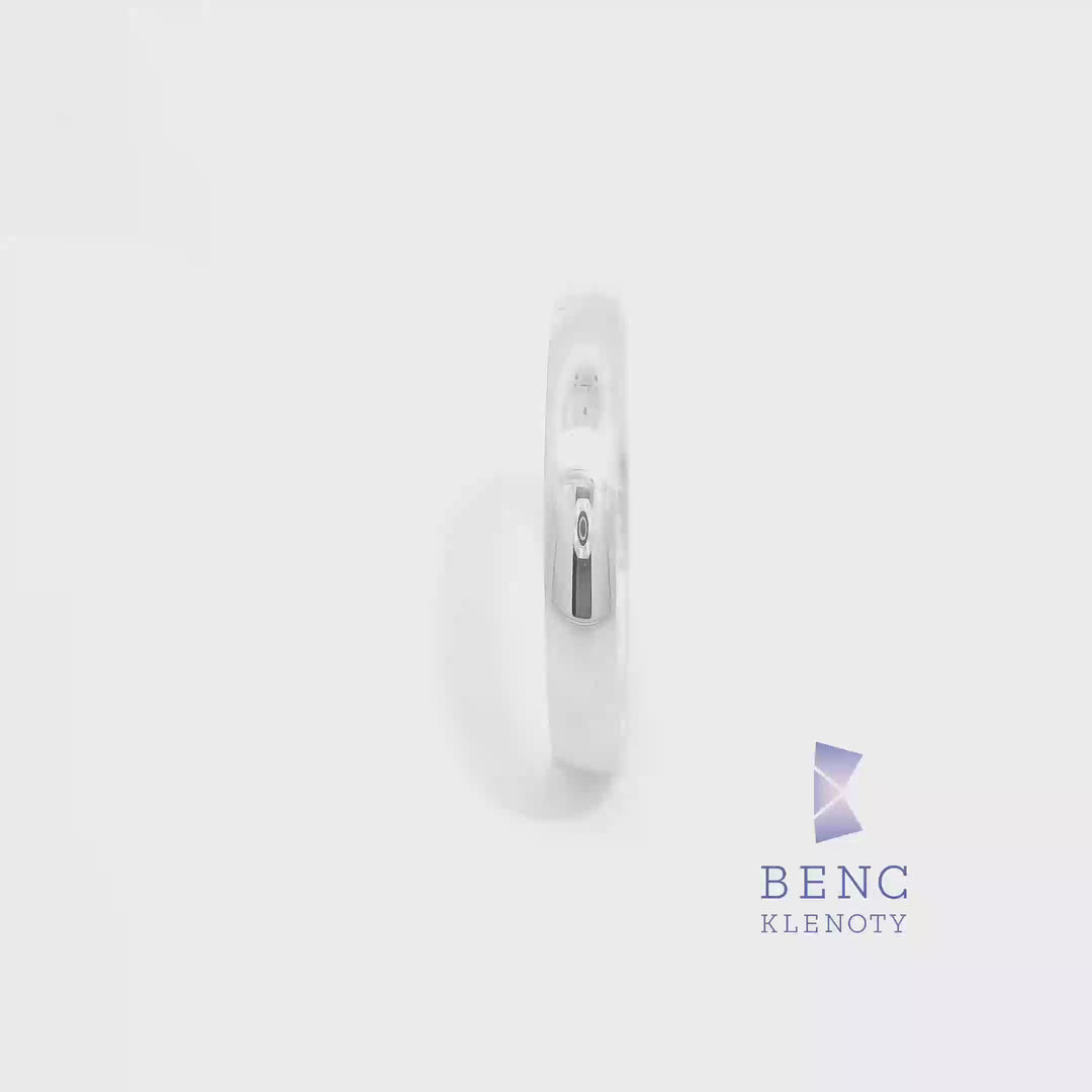 Pánský snubní prsten ze zlata 14K | Nadčasový design | R449-P