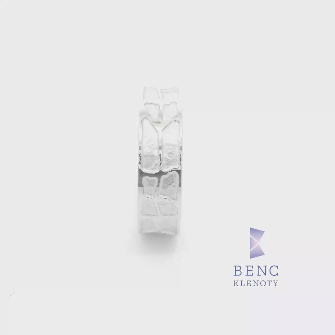 Pánský snubní prsten ze zlata 14K | Nadčasový design | A983-P