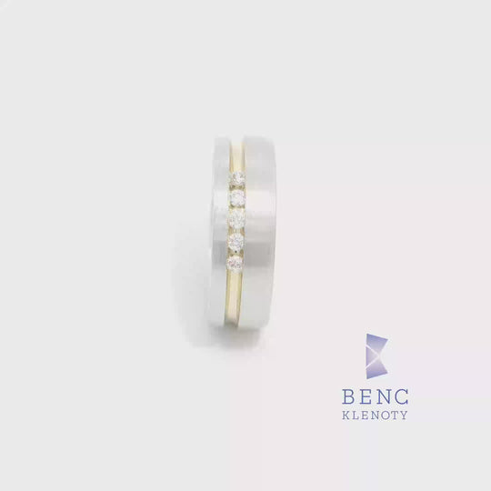 Dámský snubní prsten ze zlata 14K | Nadčasový design | P32