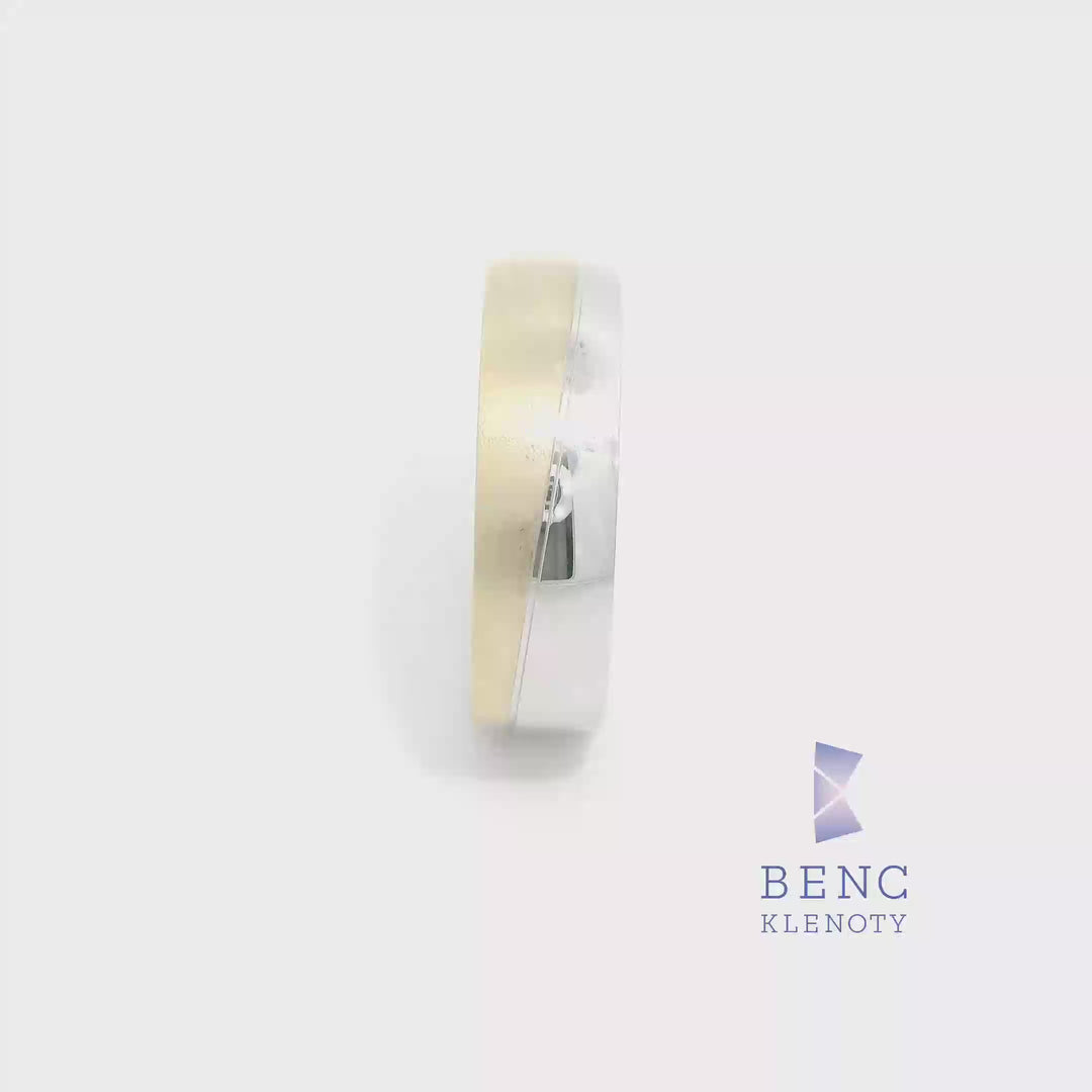 Pánský snubní prsten ze zlata 14K | Nadčasový design | L101-P
