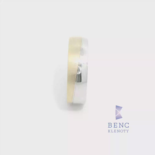 Pánský snubní prsten ze zlata 14K | Nadčasový design | L101-P