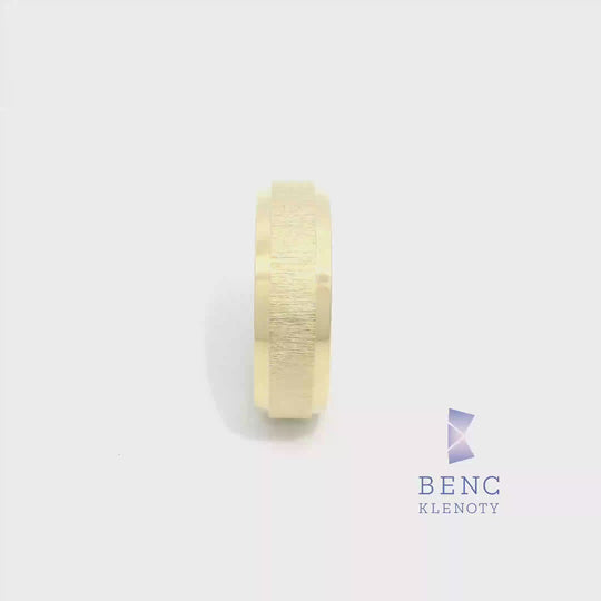 Dámský snubní prsten ze zlata 14K | Nadčasový design | P3
