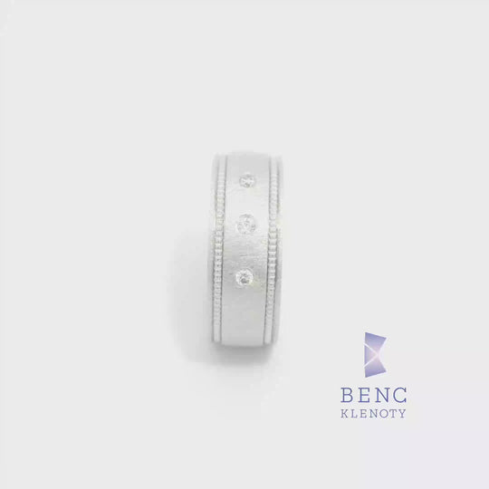 Dámský snubní prsten ze zlata 14K | Nadčasový design | A1065