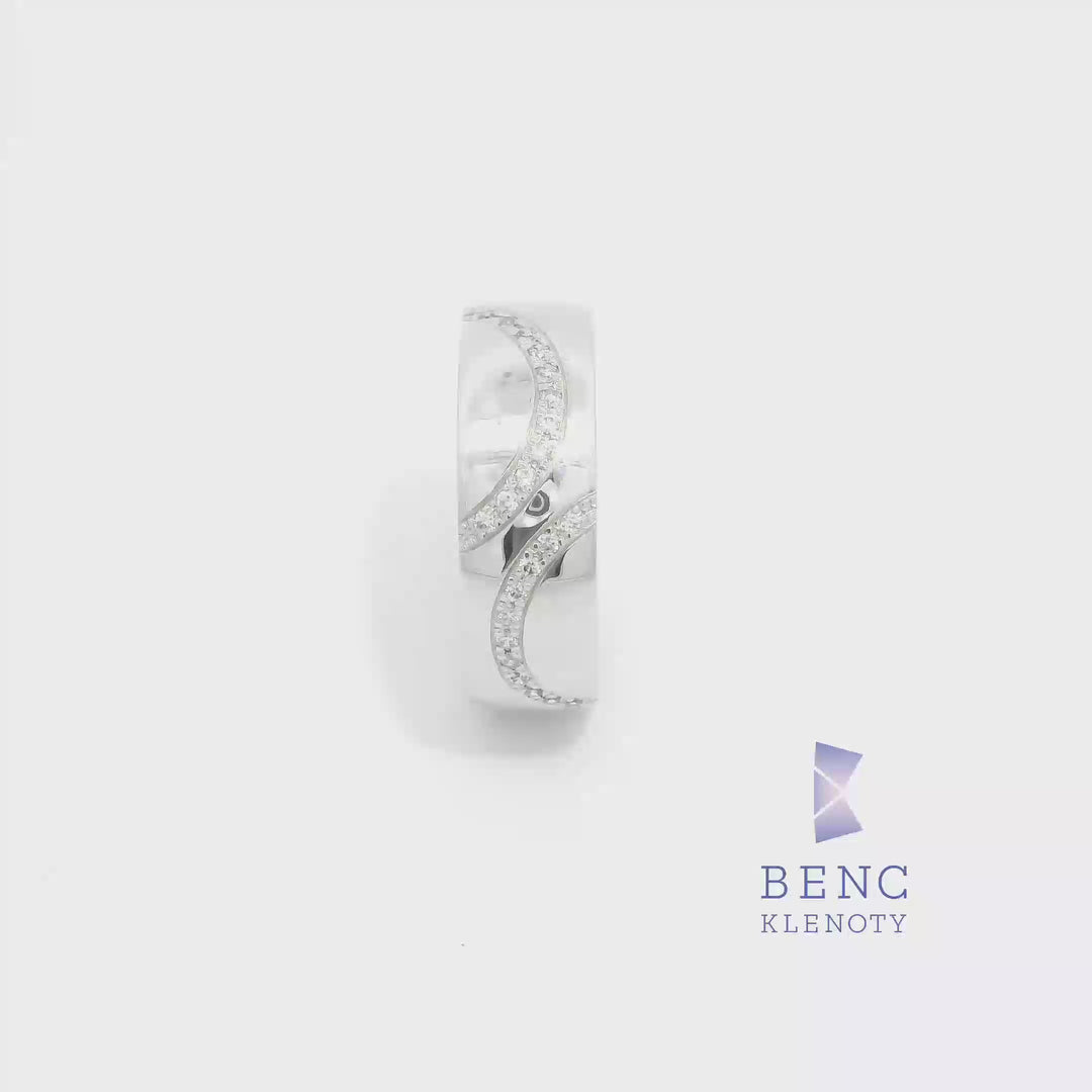 Dámský snubní prsten ze zlata 14K | Nadčasový design | A680