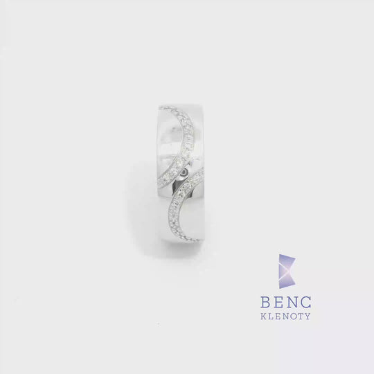 Dámský snubní prsten ze zlata 14K | Nadčasový design | A680