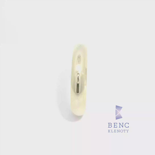 Pánský snubní prsten ze zlata 14K | Nadčasový design | R447-P