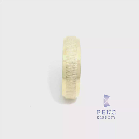 Pánský snubní prsten ze zlata 14K | Nadčasový design | P3-P