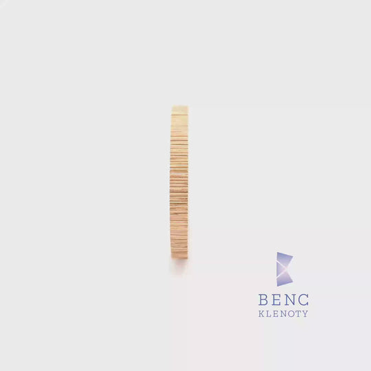 Pánský snubní prsten ze zlata 14K | Nadčasový design | R755-P