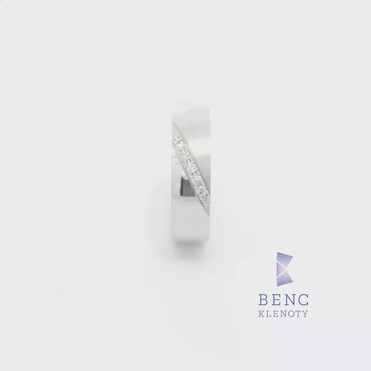 Dámský snubní prsten ze zlata 14K | Nadčasový design | L110