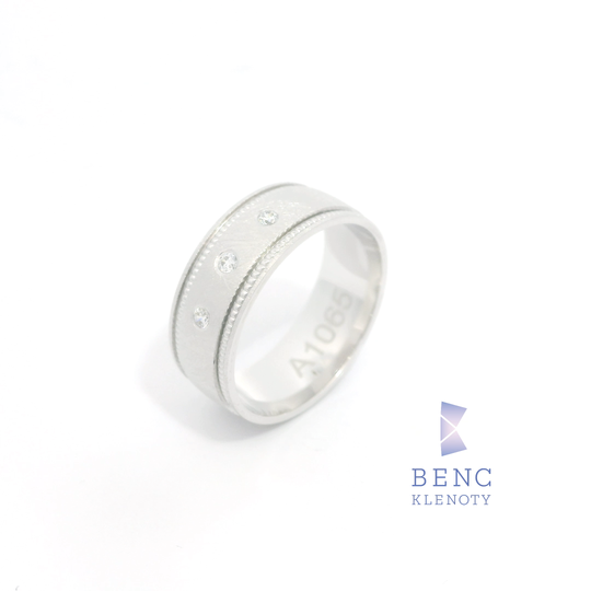 Dámský snubní prsten ze zlata 14K | Nadčasový design | A1065
