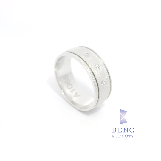 Dámský snubní prsten ze zlata 14K | Nadčasový design | A1065